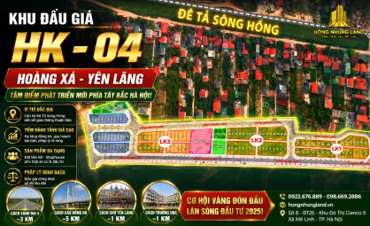 KHU ĐẤU GIÁ HK-04 HOÀNG XÁ YÊN LÃNG HÀ NỘI
