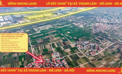 Hai lô đất liền nhau 160m tại Thanh Lâm, Mê Linh, Hà Nội