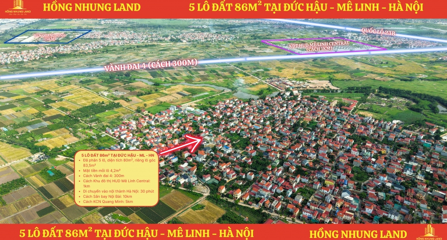 5 Lô Đất Nền 86m Đức Hậu, Siêu Phẩm Vuông Vức, Kinh Doanh Tiện Lợi